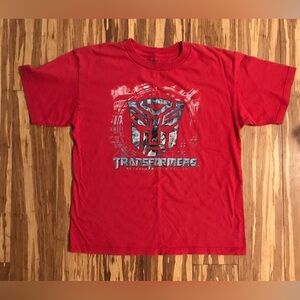 Transformers Red T-Shirt Kids Size XL 14/16